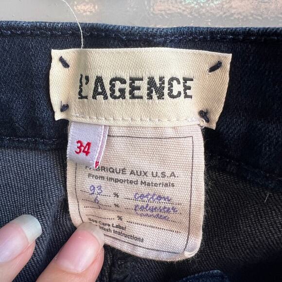 L’Agence Dark Wash Slim Fit Denim Jeans Size 34 - Picture 5 of 5